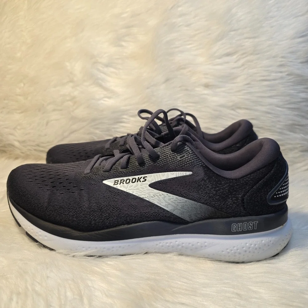 Brooks Ghost 16 Running Shoes Men's Size 11 D Black/Grey/White 110418 1D 090